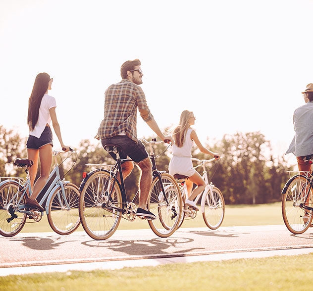 people biking people biking