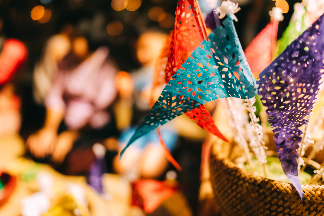 flag in Loy Krathong Festival